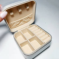 Скринька для прикрас на блискавці колір срібло купити оптом, фото 5