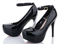 Туфли женские черные лаковые на шпильке размер только 37