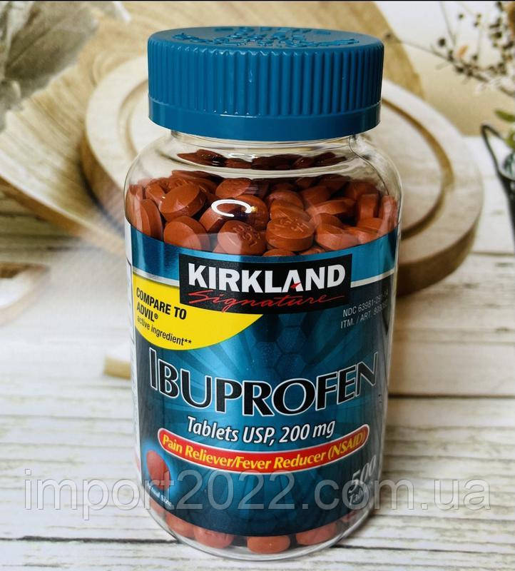 Kirkland Signature Ibuprofen, обезболивающее / жаропонижающее средство ...
