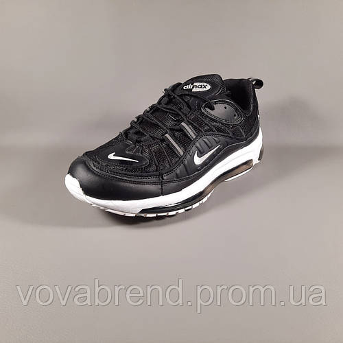 Купить Кроссовки мужские Nike Air Max 98 Black Найк Аир Макс черные ...