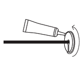 Гумова втулка для кріплення кабелю Starlink чорна настінна / стельова, фото 7