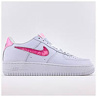 Женские кроссовки Nike Air Force 1 SE Love For All Low '07, белые кожаные кроссовки найк аир форс 1 лов