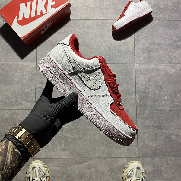 Nike Air Force 1 07 Low Split White Red 1 rykav ua