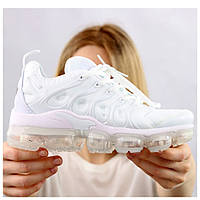 Мужские / женские Nike Air VaporMax Plus White 924453-100, белые кроссовки найк вапормакс плюс аир TN