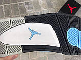 Чоловічі баскетбольні кросівки Air Jordan Retro 4 University Blue, фото 5