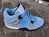 Чоловічі баскетбольні кросівки Air Jordan Retro 4 University Blue, фото 3