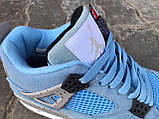 Чоловічі баскетбольні кросівки Air Jordan Retro 4 University Blue, фото 6