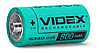 Акумулятор 16340 Videx 800 mAh літій-іонний Li-ion 3.7 V для ліхтаря повербанка вейпа, фото 4