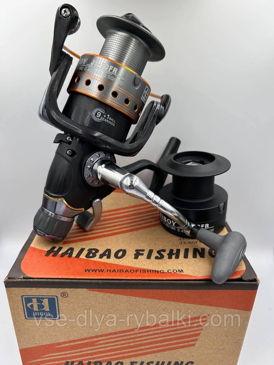 Котушка Hiboy J3FR-50 з бейтранером 9+1 bb, фото 1
