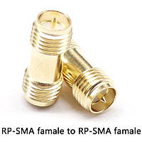 SMA переходник с RP-SMA female на RP-SMA female со штырьками с 2х сторон BEISHOP