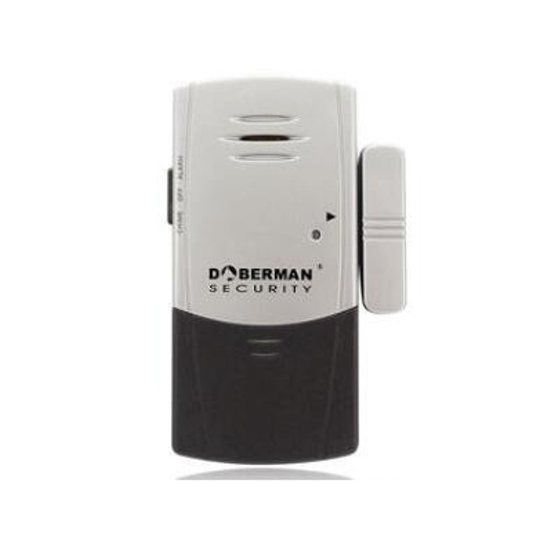 Датчик відкриття дверей із сиреною та функцією оповіщення про відвідувача Doberman Security SE-0101С, звукова сигналізація,