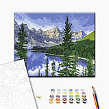 Картина за номерами Пейзажні гори Пейзаж природа 40x50 Розпис по полотну на дерев'яному підрамнику Brushme BS51648, фото 2