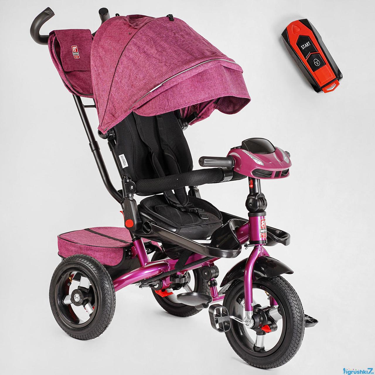 Велосипед 6088 F 355-39 Best Trike(1) ПОВОРОТНЕ СИДІННЯ, СКЛАДЕНЕ КЕРМО, ФАРА МУЗИЧНА З USB, НАДУВНІ, фото 1