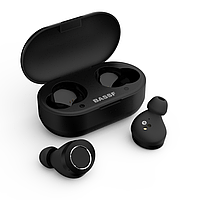 Оригинальные Беспроводные Наушники Bassf BassBuds ER-400 black TWS Realtek Chipset Стерео