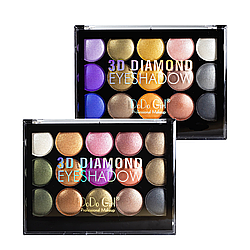 Палетка тіней для повік DoDo Girl Eye 3D Diamond Eyeshadow з металевим ефектом (2 шт. асортимент)