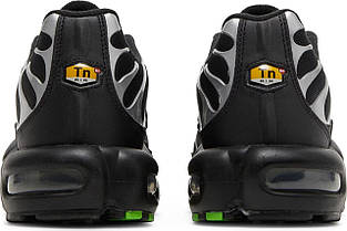 Кросівки Nike Air Max Plus Tn Black Silver Green Strike — DR0139-001, фото 5