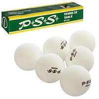 Теннисные шарики Bambi MS 2202 6 шт в упаковке (Белый)