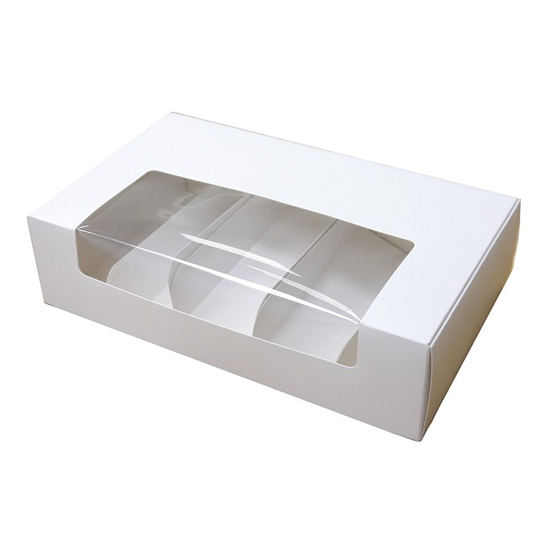 Картонна коробка для ескімо та еклерів на 4 шт 208*150*50 мм (Упаковка 3 шт)