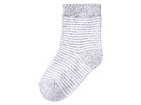 Носки средней длины для девочки Lupilu 370657 19-22 белый, серый