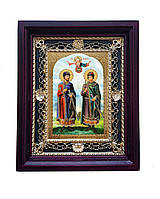 Борис и Глеб икона святых на подставке