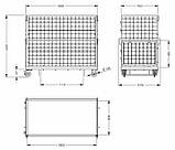 Візок платформенний складський, вантажний SHVS-10, 300 кг, 1800х900мм d-125 мм для магазину, складу, фото 2