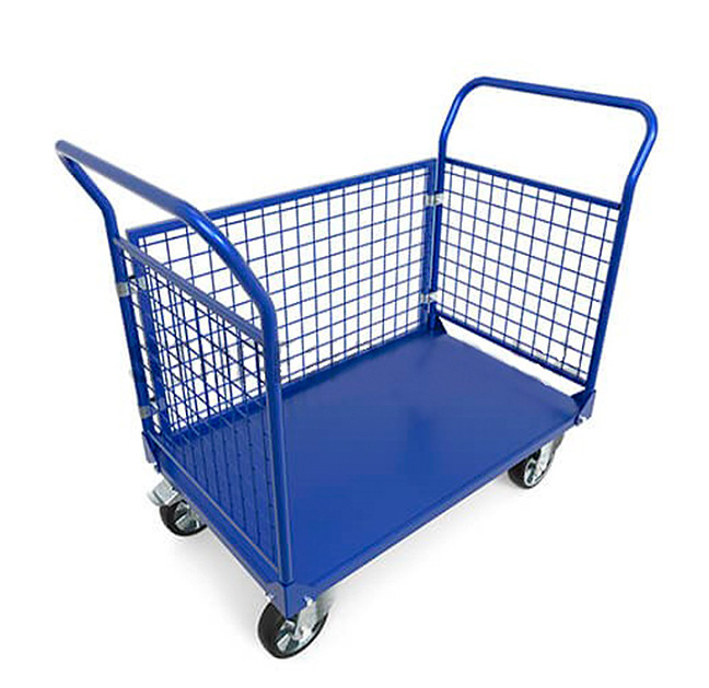 Візок платформенний складський, вантажний SHVV-1-3, 300 кг, 750х500vv d-125 мм для магазину, складу, фото 1