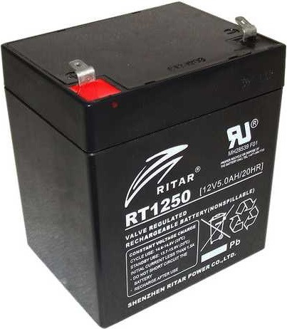 Батарея для ДБЖ 12 В 5 А·год AGM Ritar RT1250 12 V 5.0 Ah 90х70х107 мм