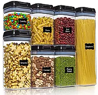 Органайзер для сыпучих Food storage container (7 контейнеров) | Контейнеры для хранения круп