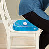 Подушка ортопедична гелева Egg Sitter для розвантаження хребта сидіння з чохлом для стільця, фото 2