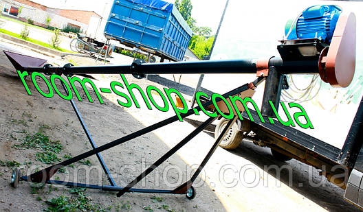 Шнековий навантажувач, конвеєр (зернонавантажувач, шнек) діаметром 110 мм, довжиною 11 метрів, фото 2