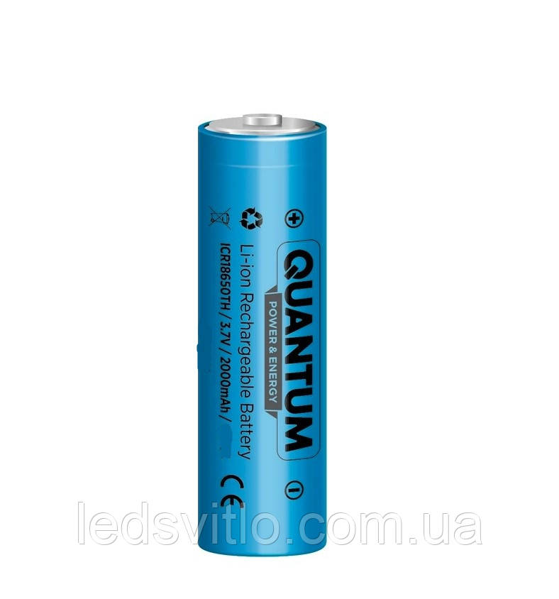 Акумулятор літій-іонний Quantum Li-ion 18650 2000mAh