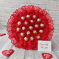 Букет из конфет шоколада сладостей сладкий подарок с конфетами для девушки женщины мамы на валентина 8 марта