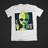 Футболка YOUstyle Humans suck 0658 XS White