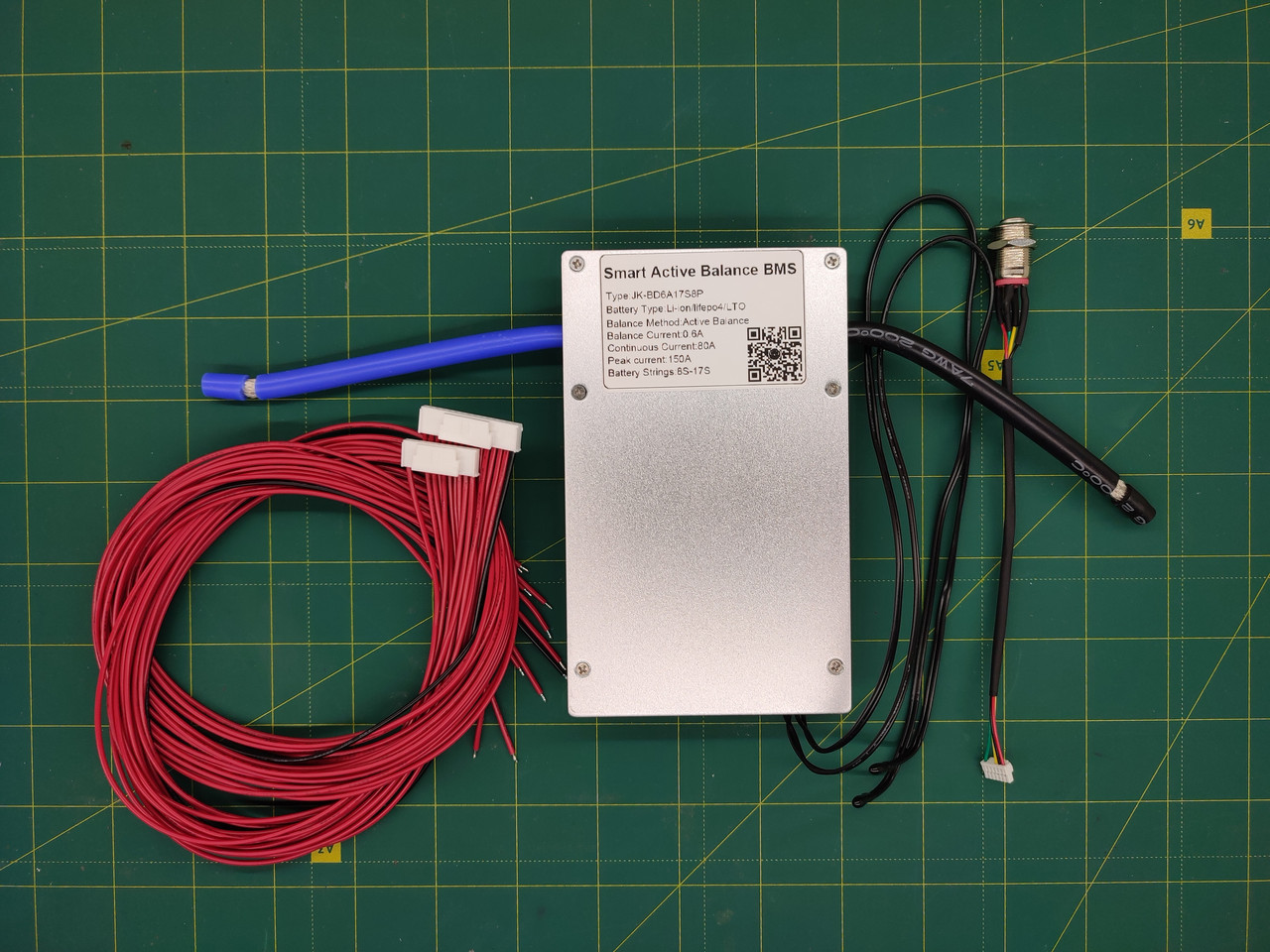 Плата захисту акумулятора Jikong Smart BMS 8 — 17S 80A з активним балансиром 0,6A