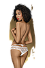 Трусики жіночі еротичні Penthouse Adore me white (L/XL), фото 2