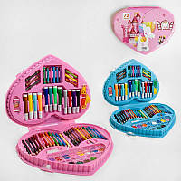 Дитячий набір для малювання у валізі, художній набір С 49384, 72 елементи