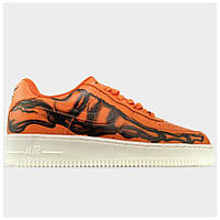 Мужские кроссовки Nike Air Force 1 Low Skeleton Orange Bone, оранжевые кроссовки найк аир форс 1 скелетон боне