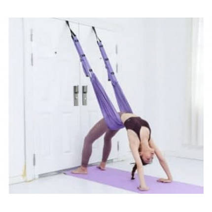 Гамак для йоги Air Yoga rope Фіолетовий, фото 1