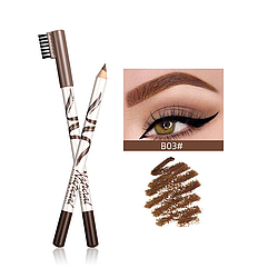 Олівець для брів Menow Natural Eyeliner №3, коричневий