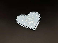 Дерев'яна "валентинка". 11.5х16.5см / Дерев'яна "валентинка". 11.5х16.5см