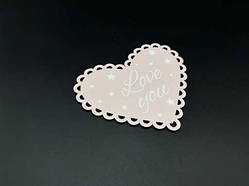 Дерев'яна "валентинка". 12х10см / Дерев'яна "валентинка". 12х10см