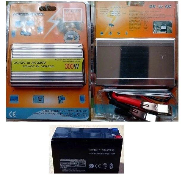 Инвертор (преобразователь напряжения) 300 ВА (пиковая мощность) с ...