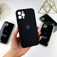 Силиконовый чехол c закрытыми камерами на iPhone 12 Pro Black (18)