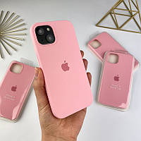 Силиконовый чехол на Айфон 13 c закрытым низом | iPhone 13 Light Pink (6)