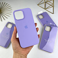 Силиконовый чехол на Айфон 13 Про Макс c закрытым низом | iPhone 13 Pro Max Light Purple (39)