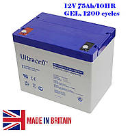 Аккумулятор гелевый Ultracell UCG75-12 GEL 12V 75 Ah VRLA (YT28428)