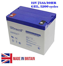 Акумулятор гелевий Ultracell UCG75-12 GEL 12V 75 Ah VRLA (YT28428)