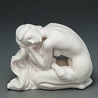 Порцелянова статуетка "Оголена дівчина" 9 см (матова фактура) Veronese