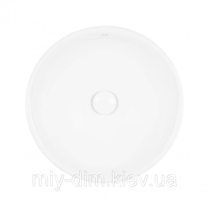 Раковина-чаша Qtap Owl 400х400х155 White з донним клапаном QT1911K53W