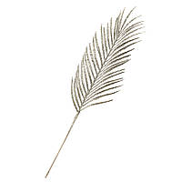 Декоративна гілка "Срібний пальмовий лист" 55 см Срібний Elisey (8002-011)